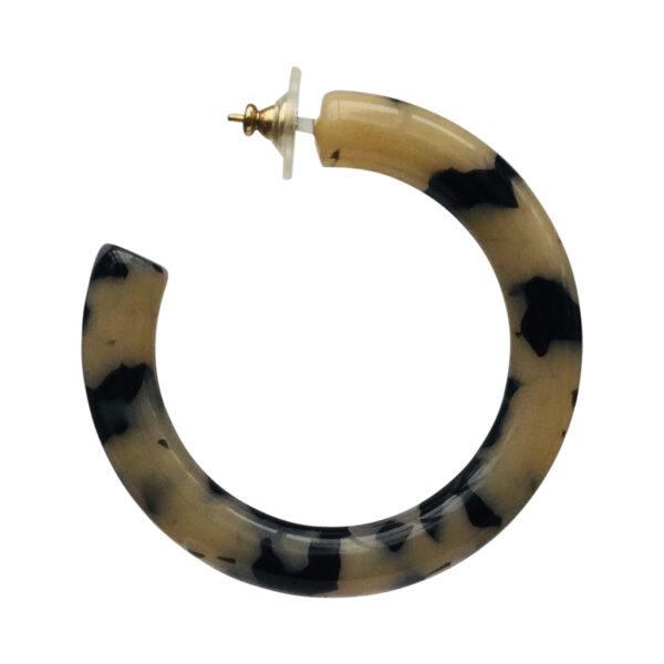 BerNice Resin Finest Italian Resin Earrings in avana design Creoles