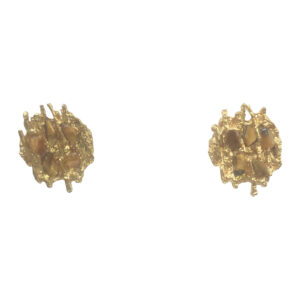 BerNice Vintage Haute Couture Runway 70-80’s FB jewellers Paris GoldPlated Clip earring