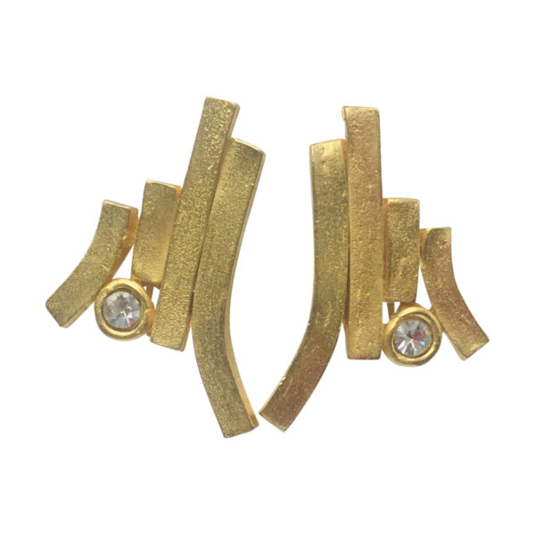 BerNice Vintage Haute Couture Runway 70-80’s Il Etait Une Fois jewellers Paris Faux diamond GoldPlated