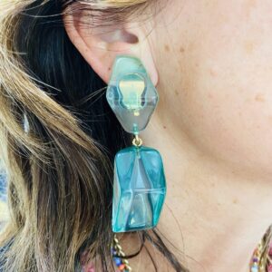 BerNice Clips Earring Vibrant Green