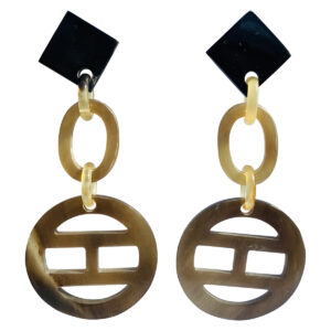 Earring Natural Oriental Horn
